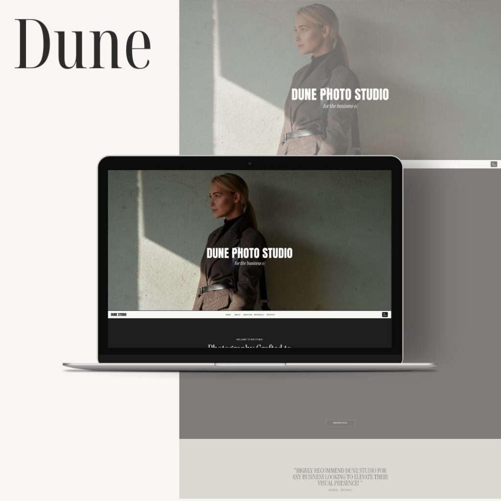 The Dune Showit Website Template.  The Club Showit Website Template.  Designed to captivate and convert, this template gives you full control over layout, style and branding - no coding required.